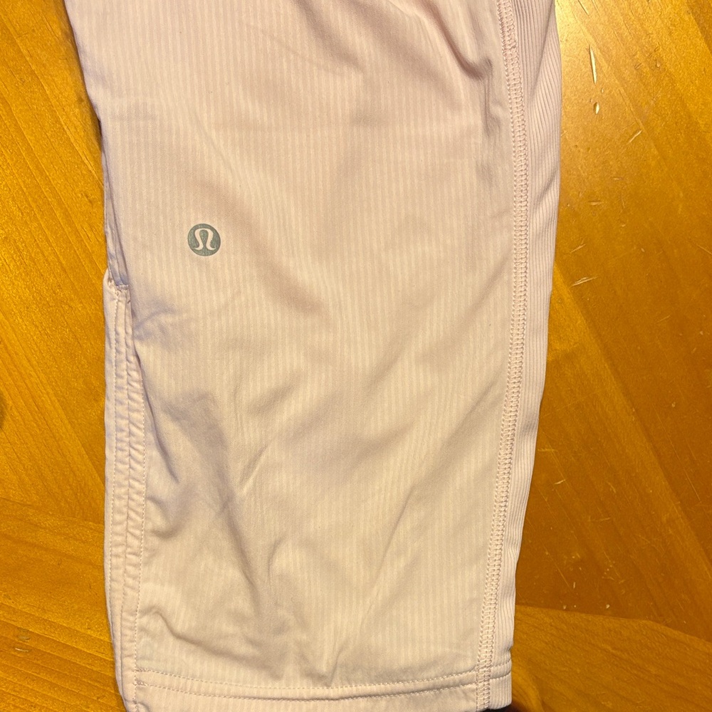 Lululemon Light Pink Drawstring Cropped Pants - image 5